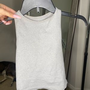 FREE PEOPLE Gray crop top